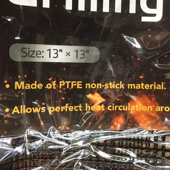 Pair of 13” x 13” Square Non-Stick Mesh Grilling Baskets/Mats 🔥NEW IN PA… - Picture 3 of 13
